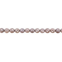 8mm Iridescent Plated Gray Agate - Faceted