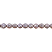 10mm Iridescent Plated Gray Agate - Faceted
