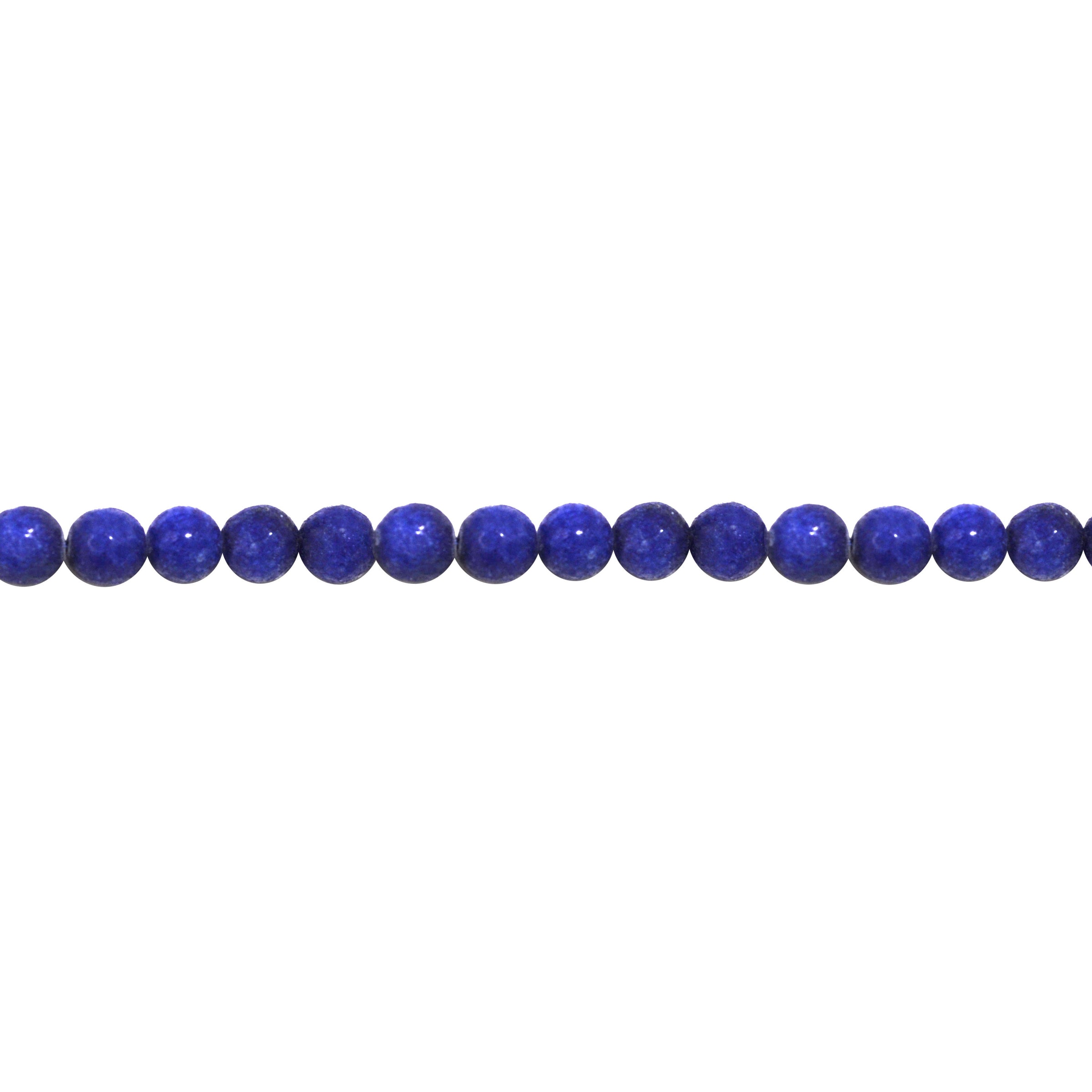 8mm Textured Persian Blue Jade - Faceted