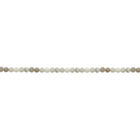 4mm White Crazy Agate - Round