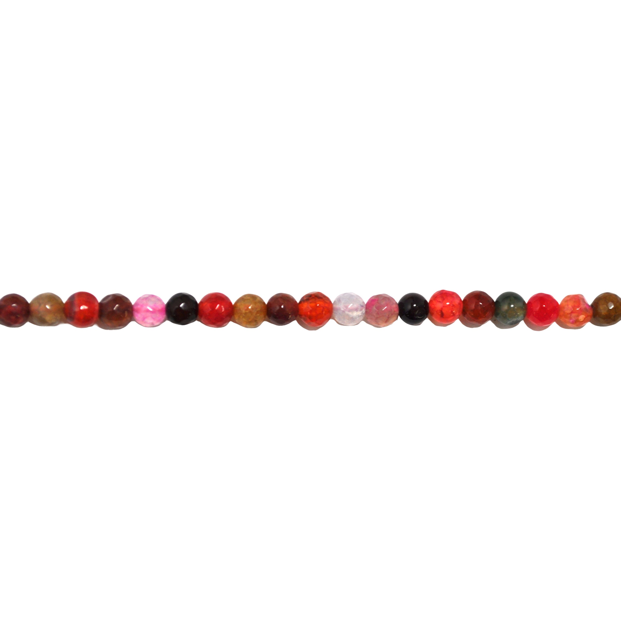 6mm Multicolor Banded Agate - Faceted