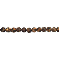 12mm Brown Spot Tibetan Agate - Round