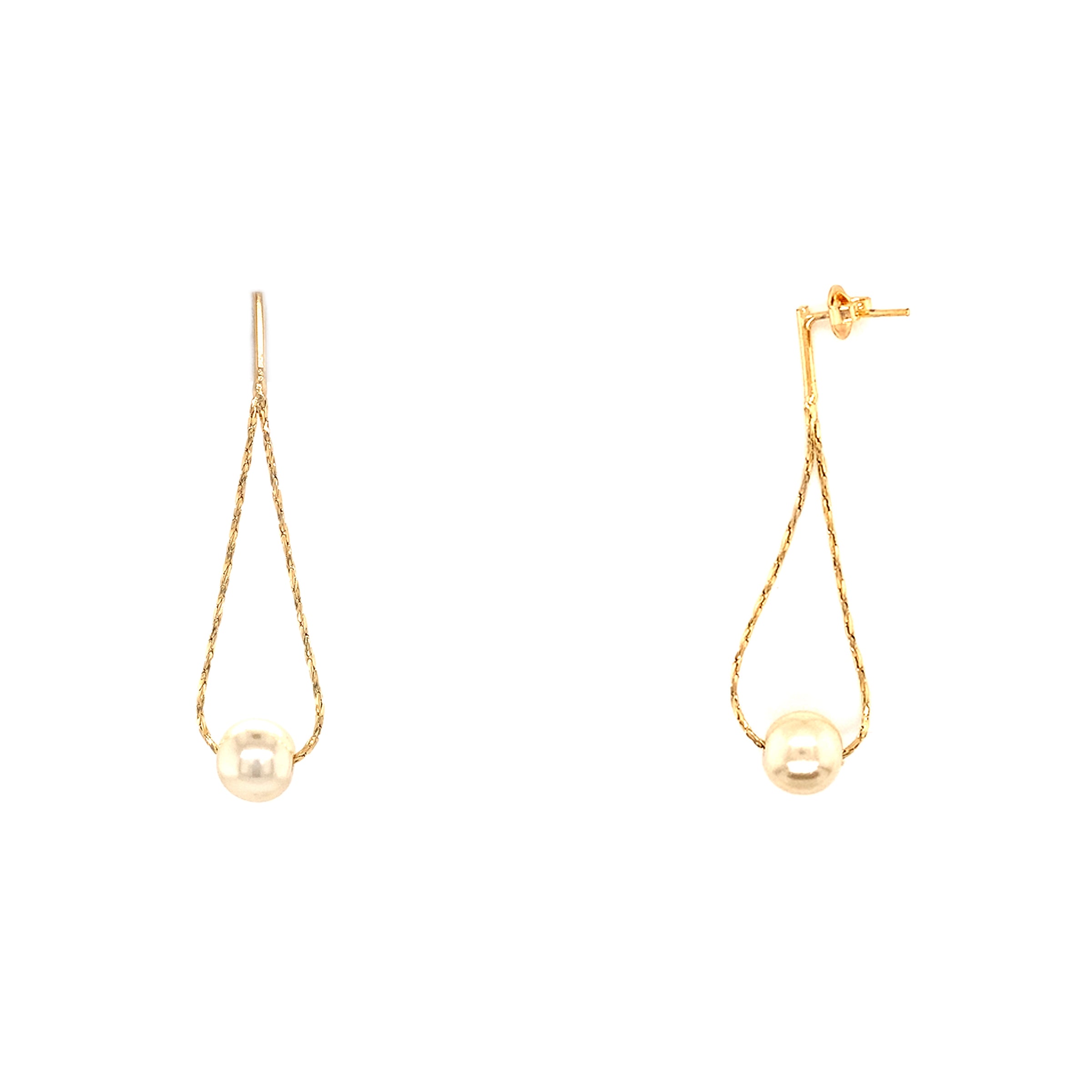 Pearl Drop Earrings - Gold Filled