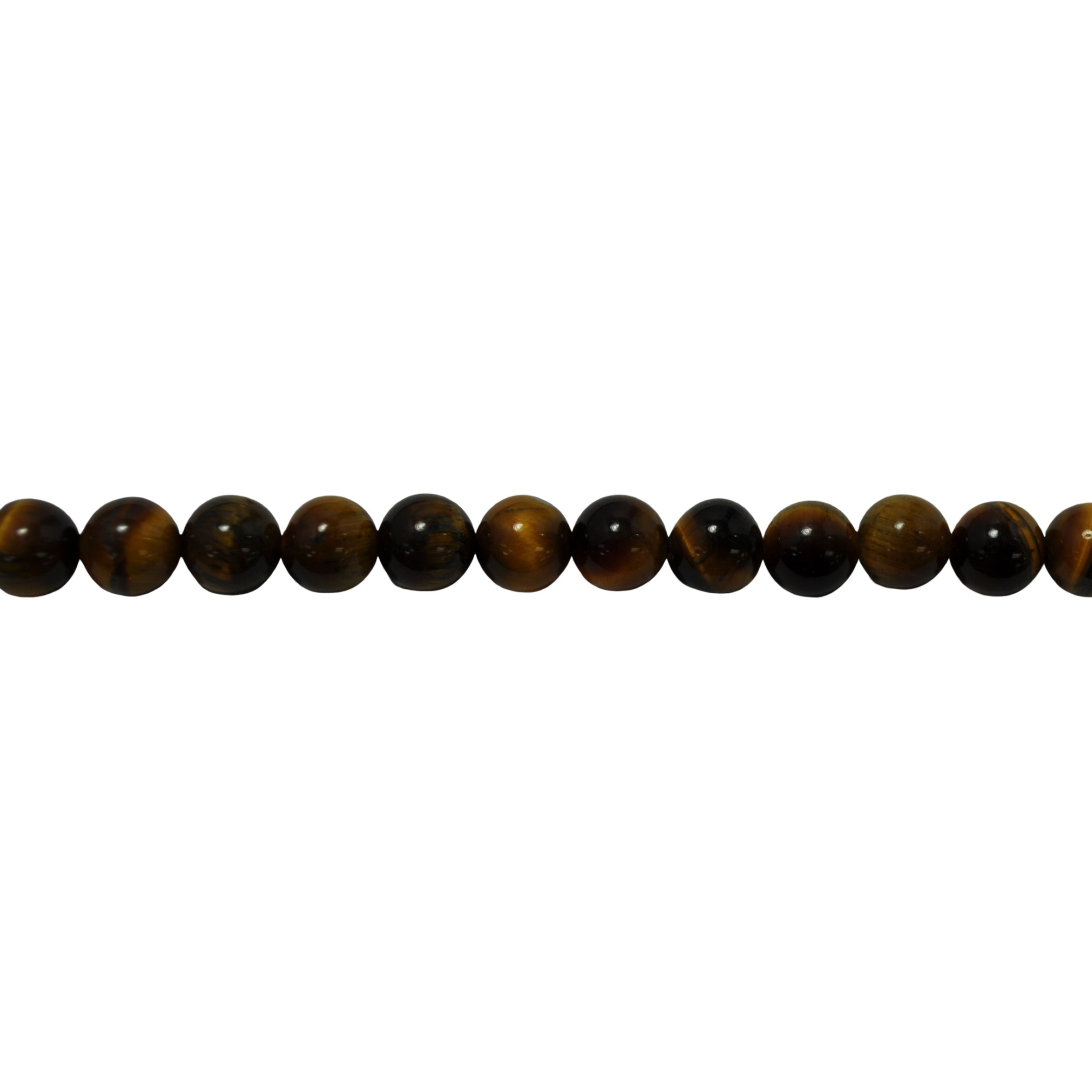 8mm Tiger Eye - Round