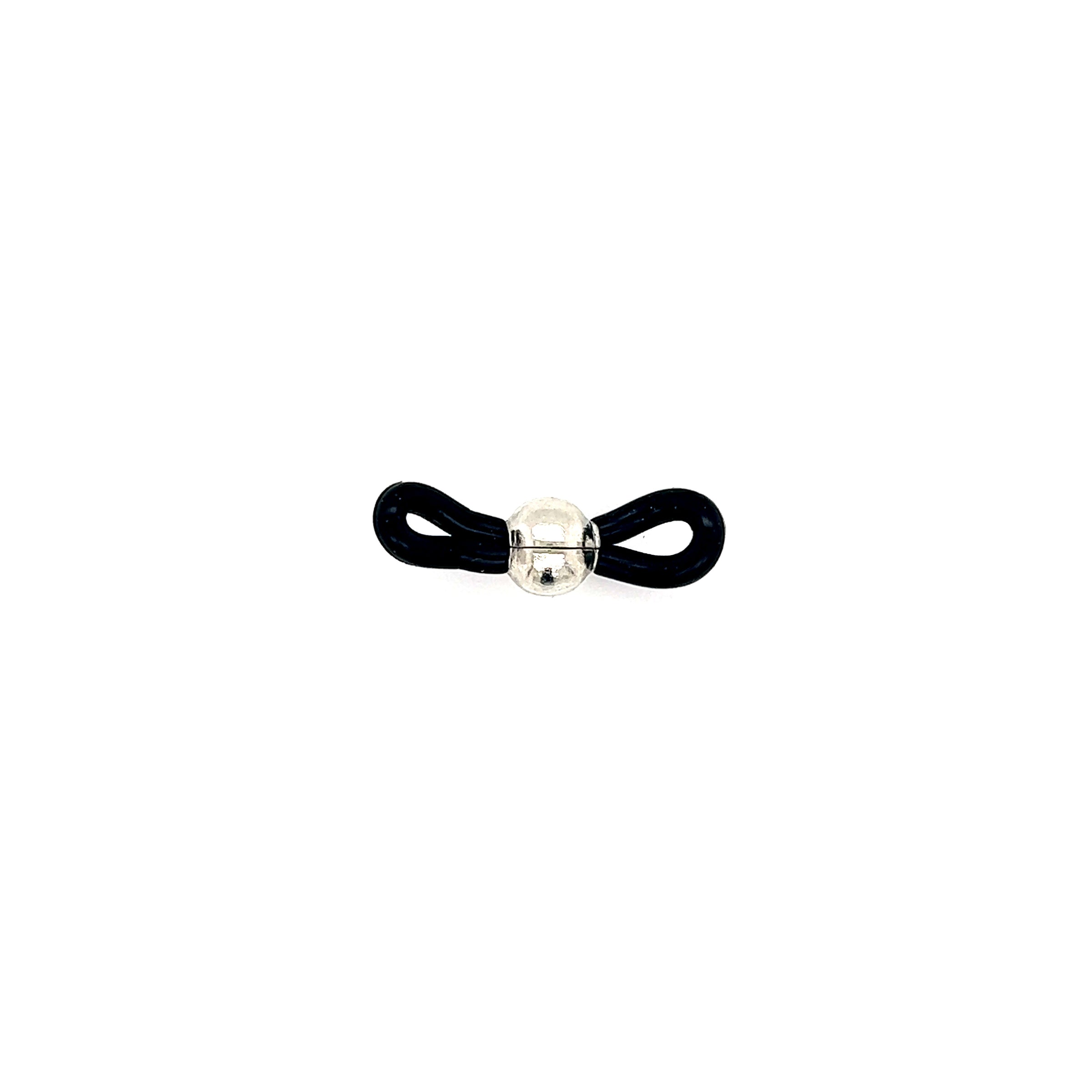 Sunglass Rubber - Black - Silver Ball