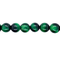 12mm Green Tiger Eye - Round
