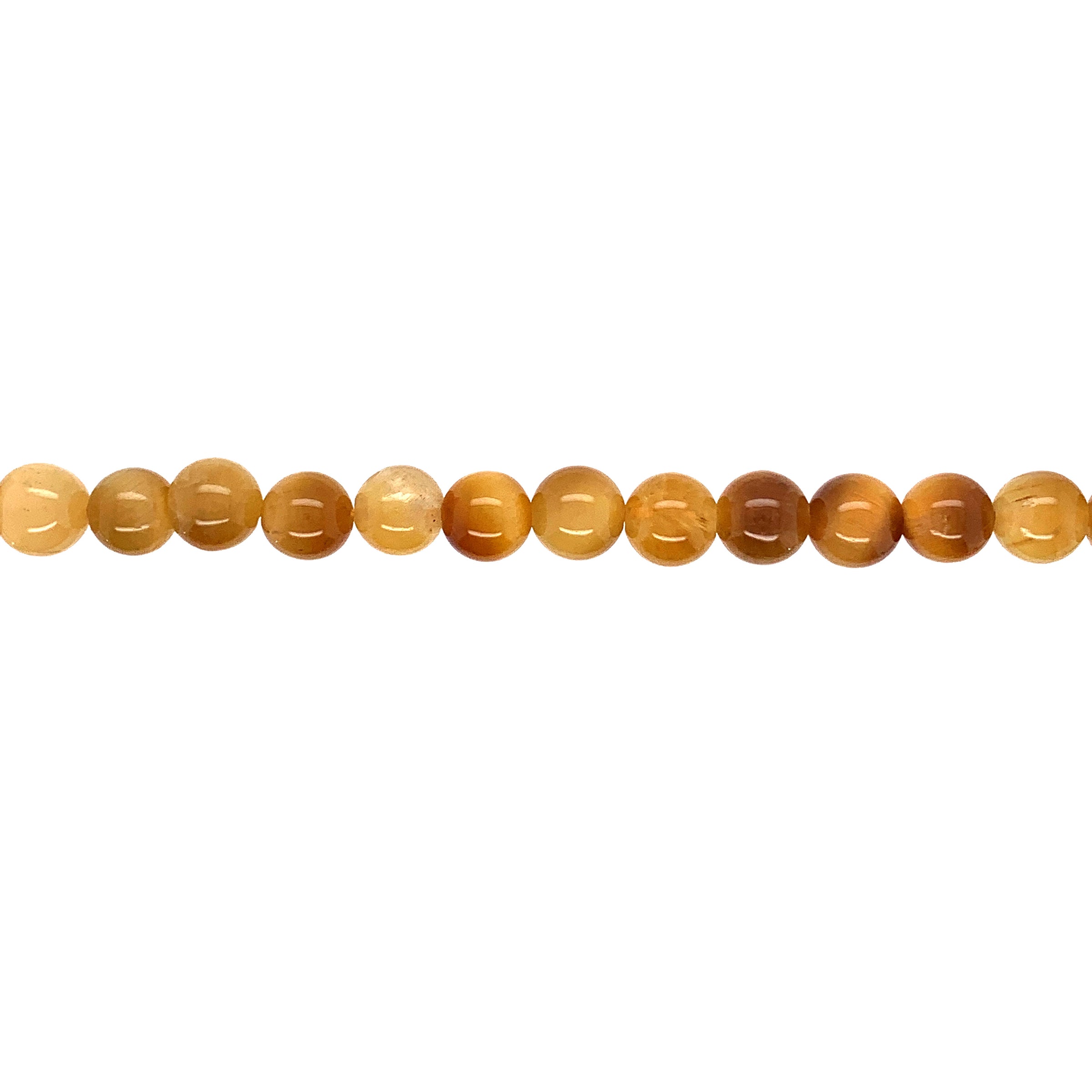 6mm Gold Tiger Eye - Round