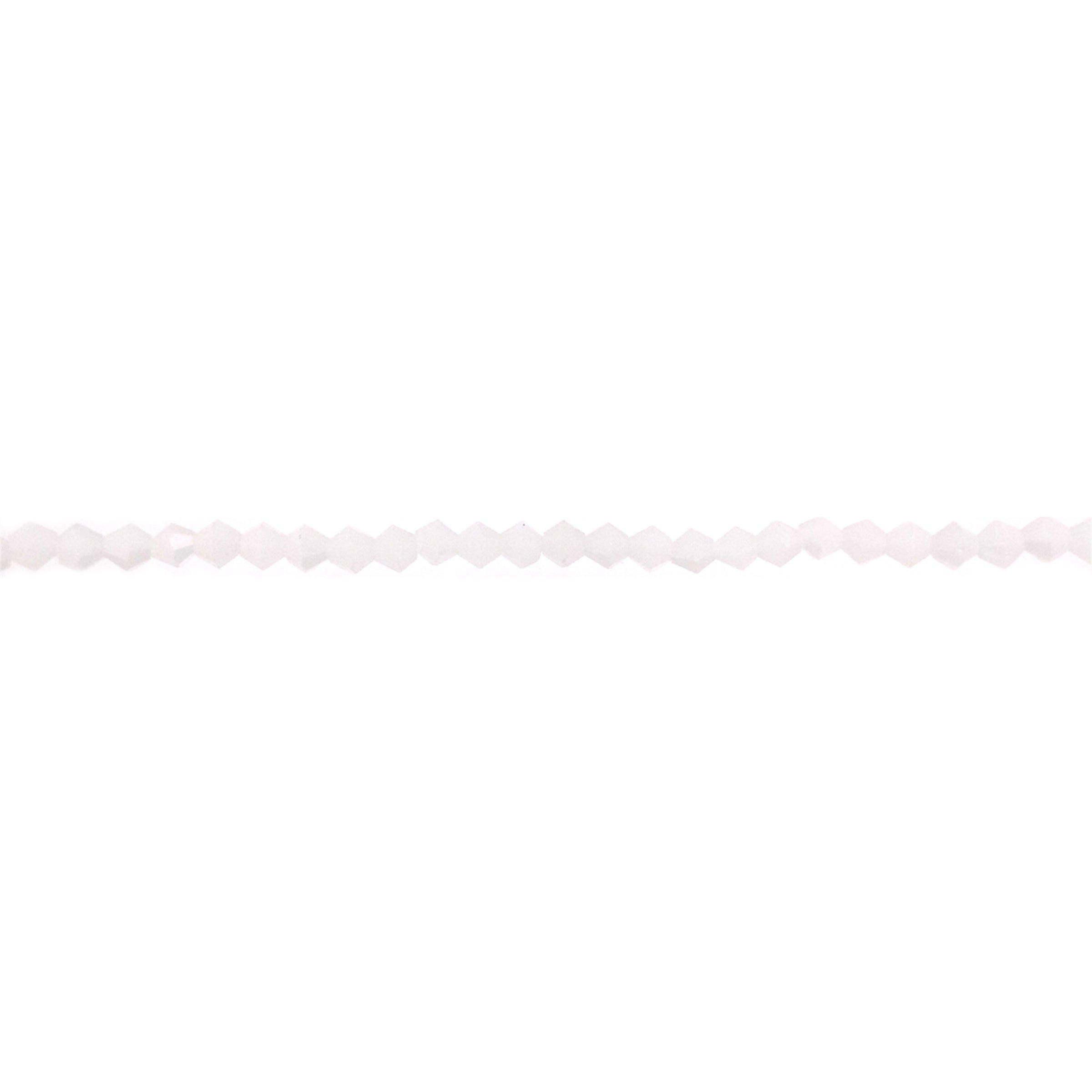 3x4mm White Crystal - Diamond Shape