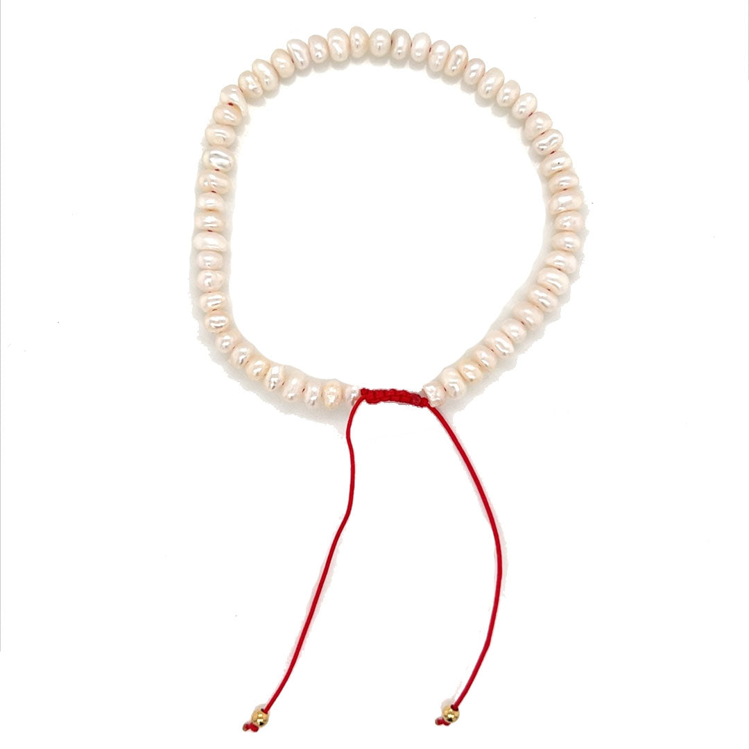 Mini Pearl Macrame Bracelets