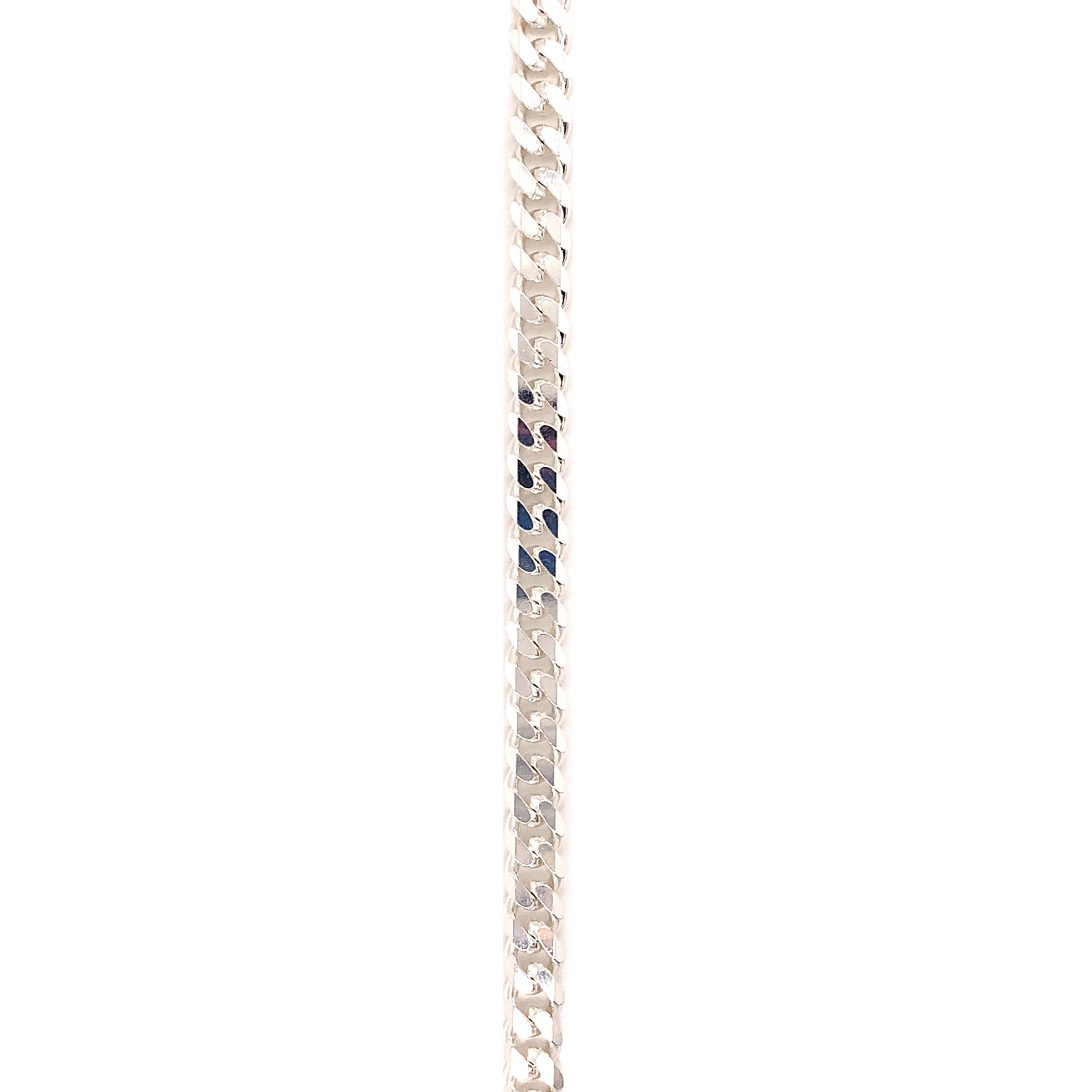 26" 5mm Silver Curb Chain - Sterling Silver