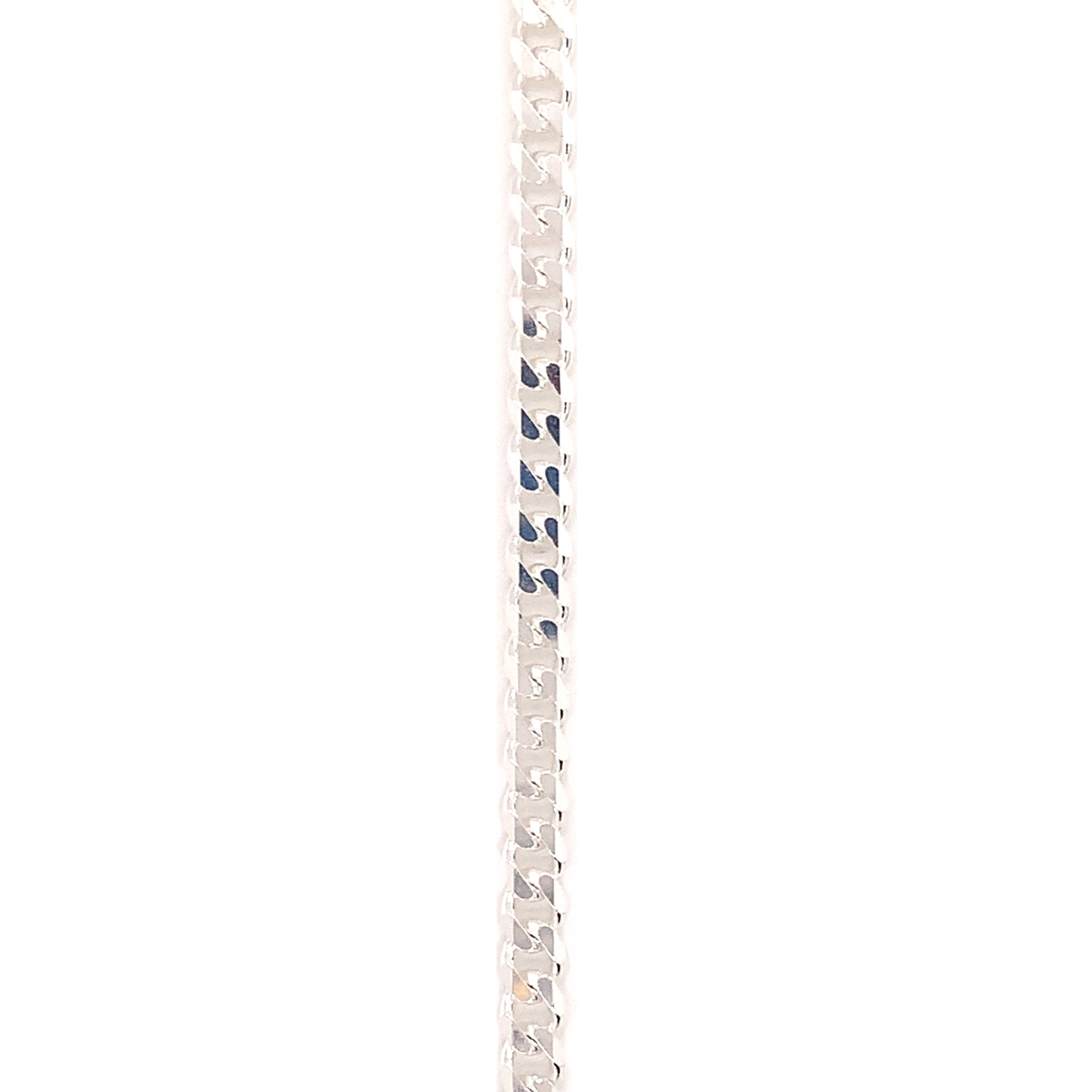 24" 4mm Curb Chain  - Sterling Silver