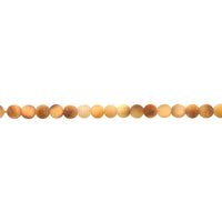6mm Matte Gold Tiger Eye - Round