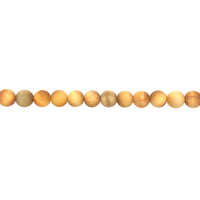 8mm Matte Gold Tiger Eye - Round