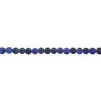 6mm Matte Blue Tiger Eye - Round