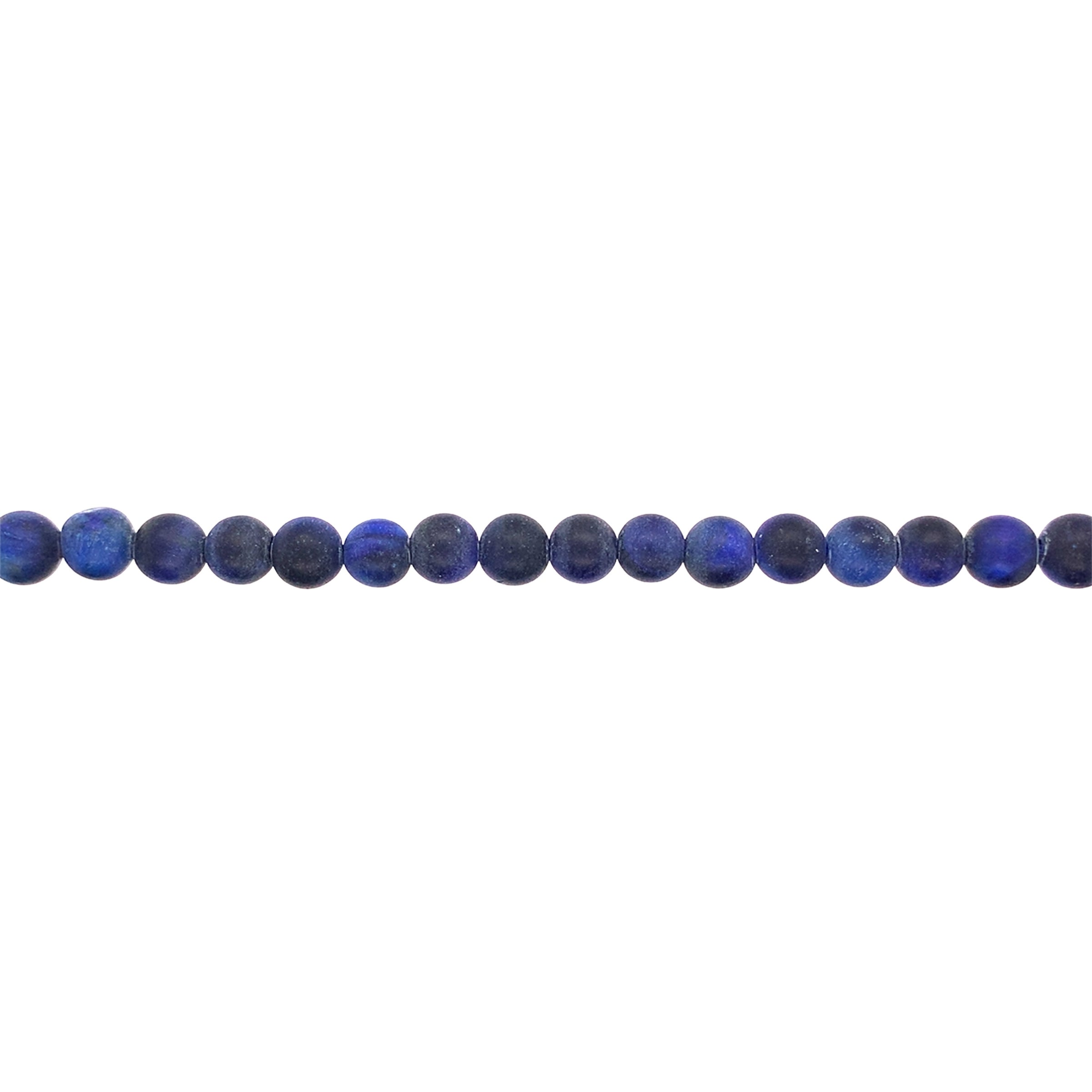 6mm Matte Blue Tiger Eye - Round