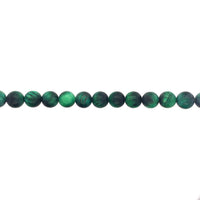 8mm Matte Green Tiger Eye - Round