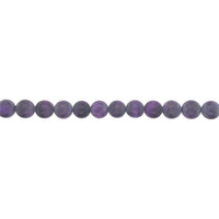 8mm Matte Purple Tiger Eye - Round