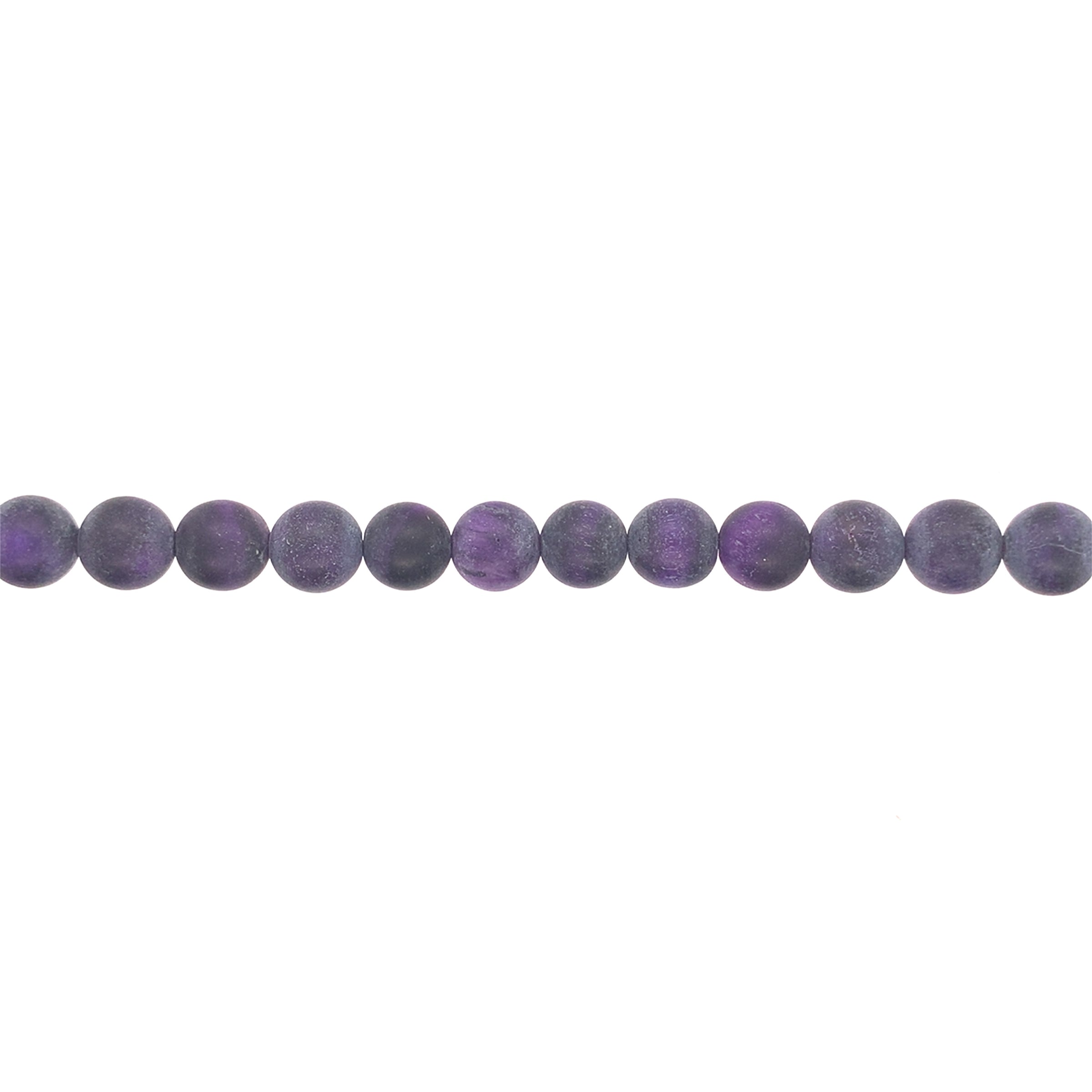 8mm Matte Purple Tiger Eye - Round