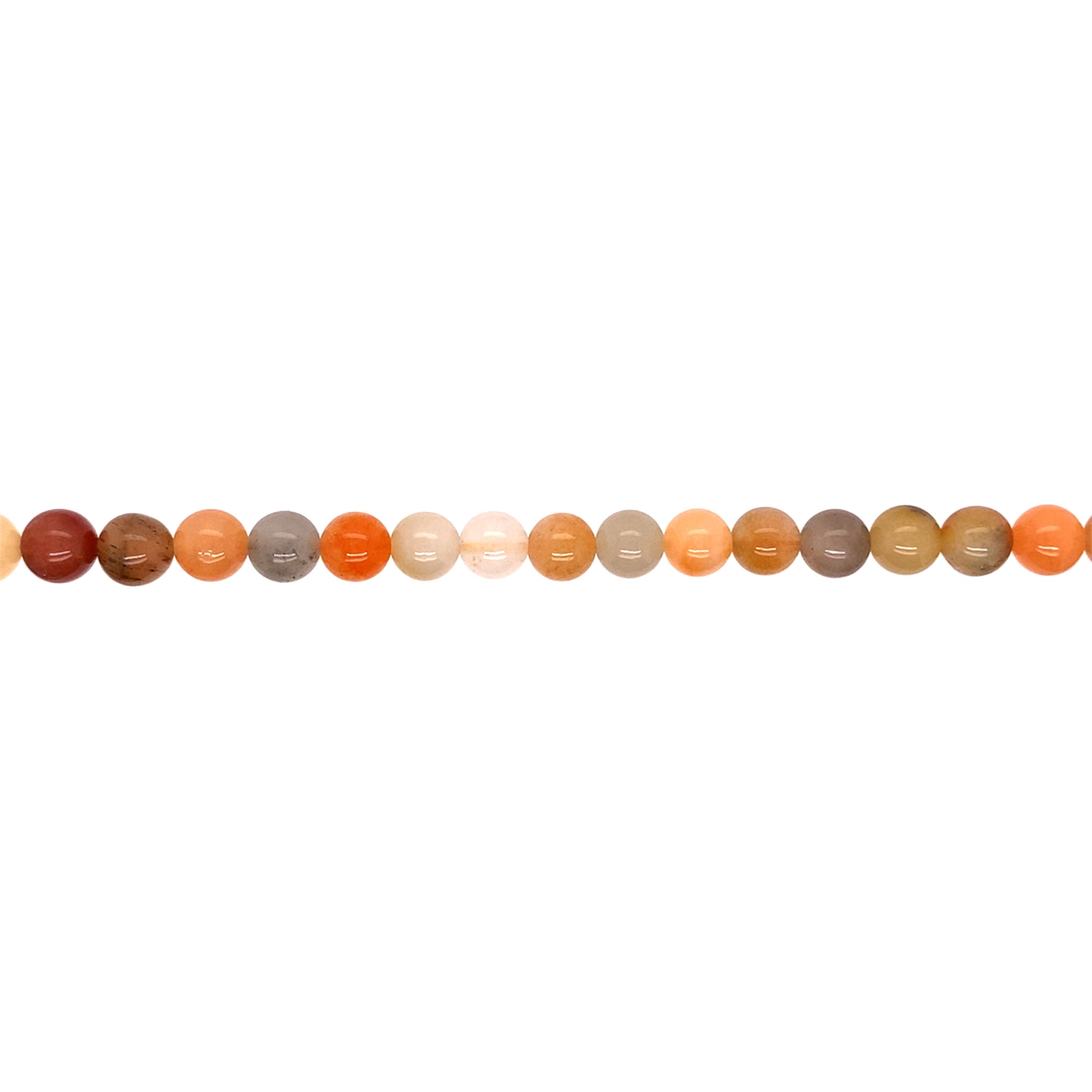 6mm Golden Silk Jade - Round