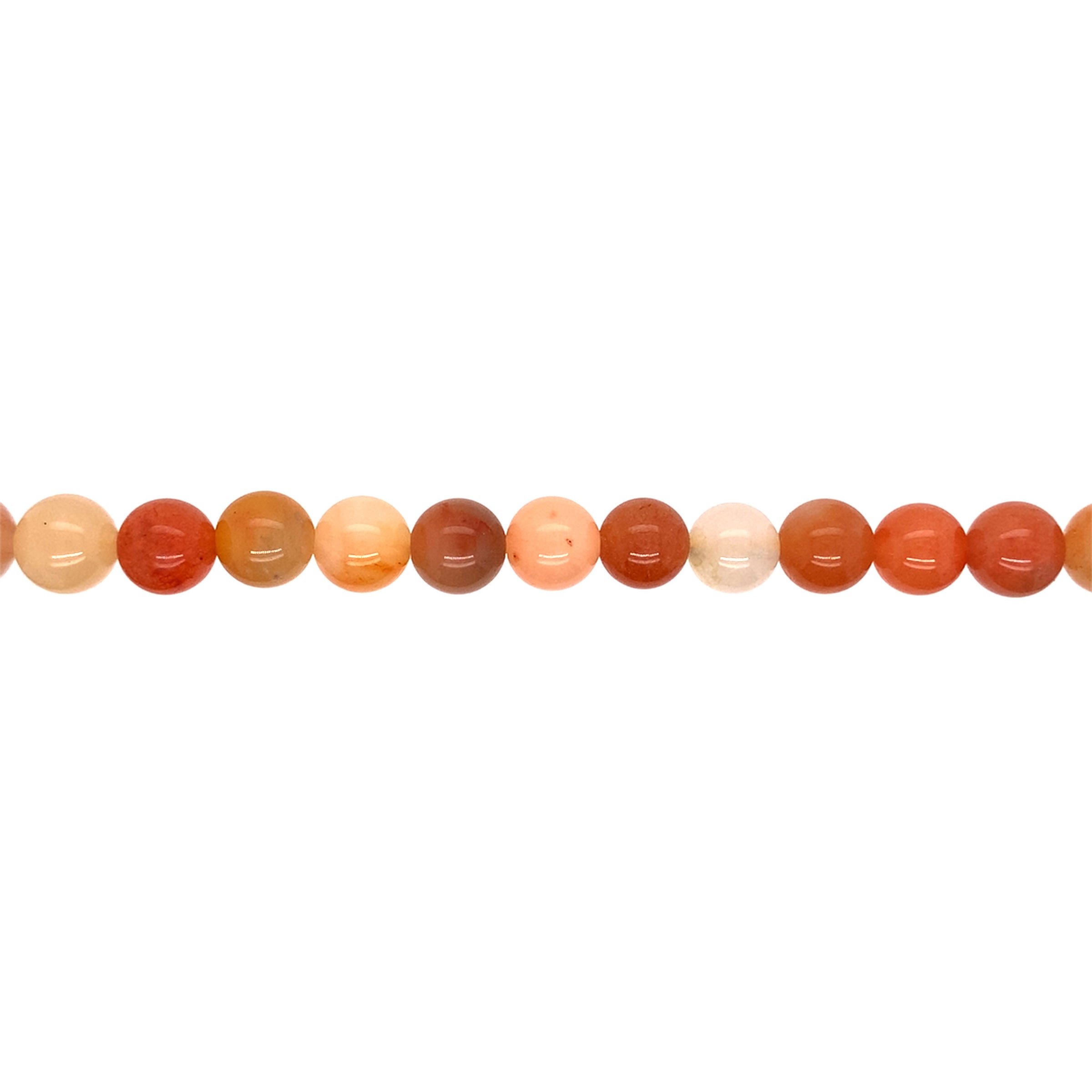 8mm Golden Silk Jade - Round