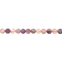 8mm Cherry Blossom Tourmaline - Round