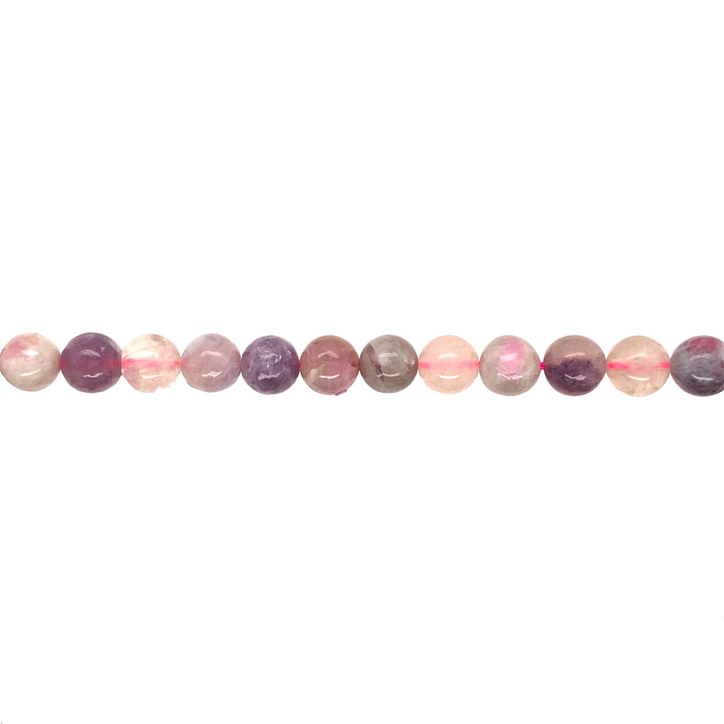 8mm Cherry Blossom Tourmaline - Round