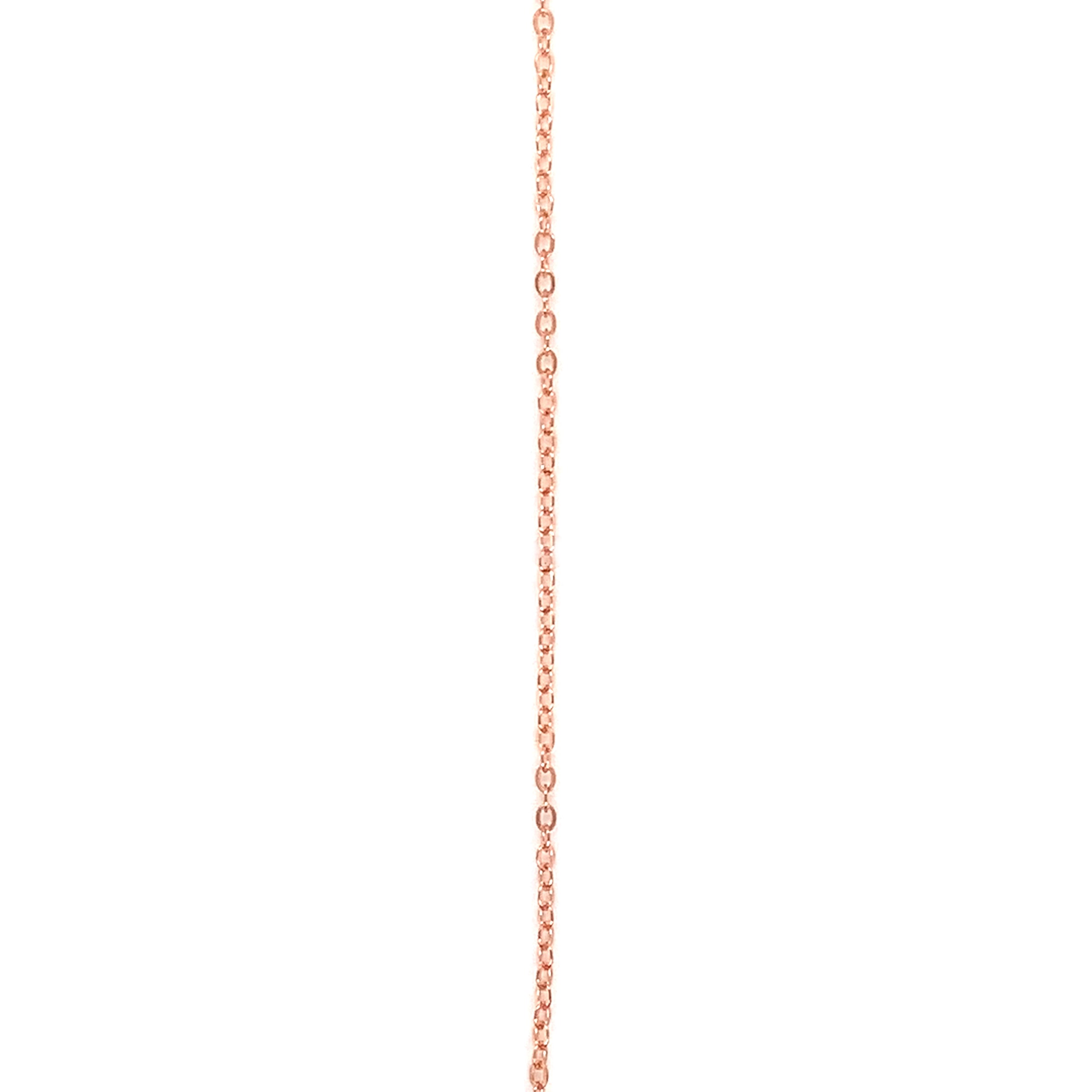 18" .925 Sterling Silver Chain - Rose Gold Plated