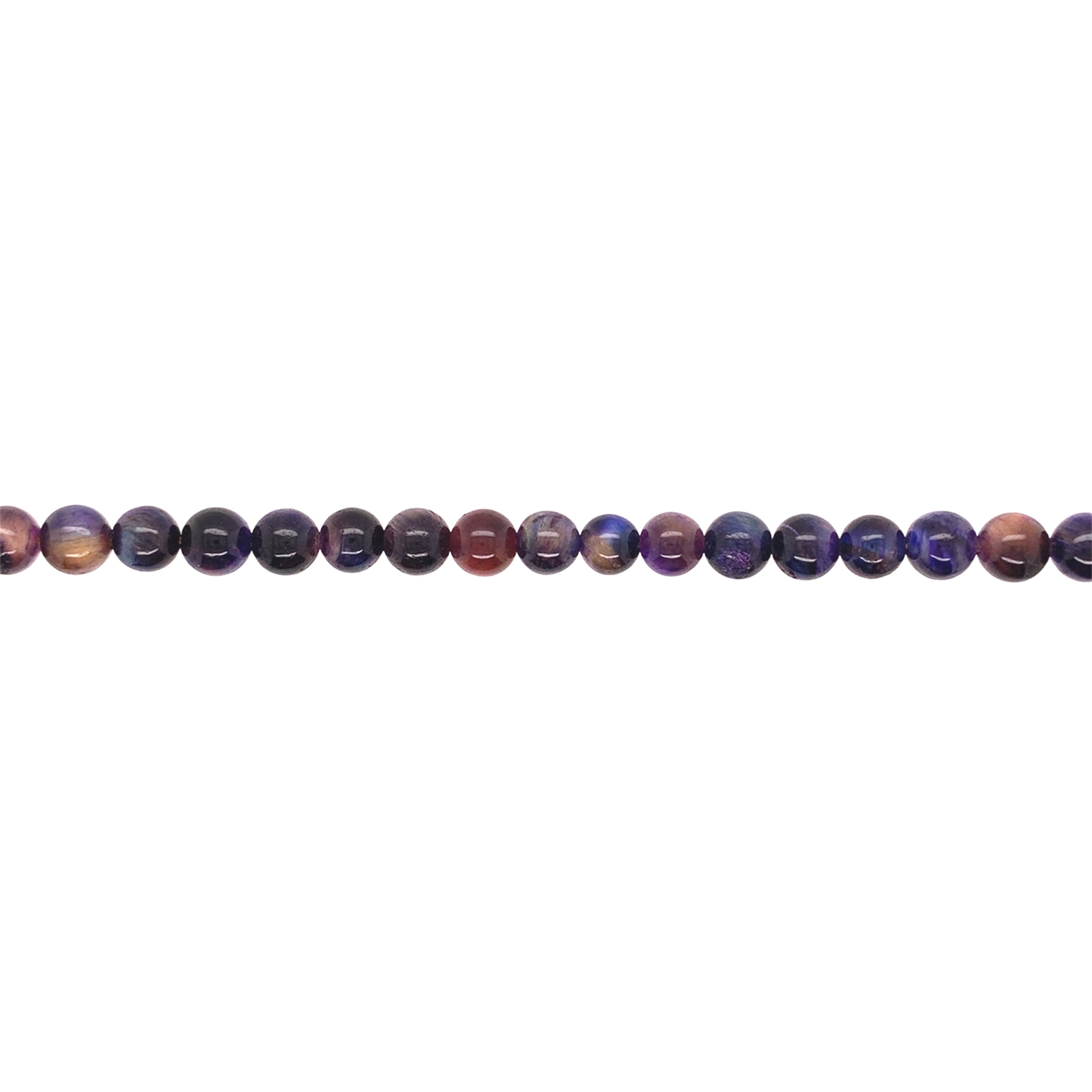 6mm Multicolor Tiger Eye - Round