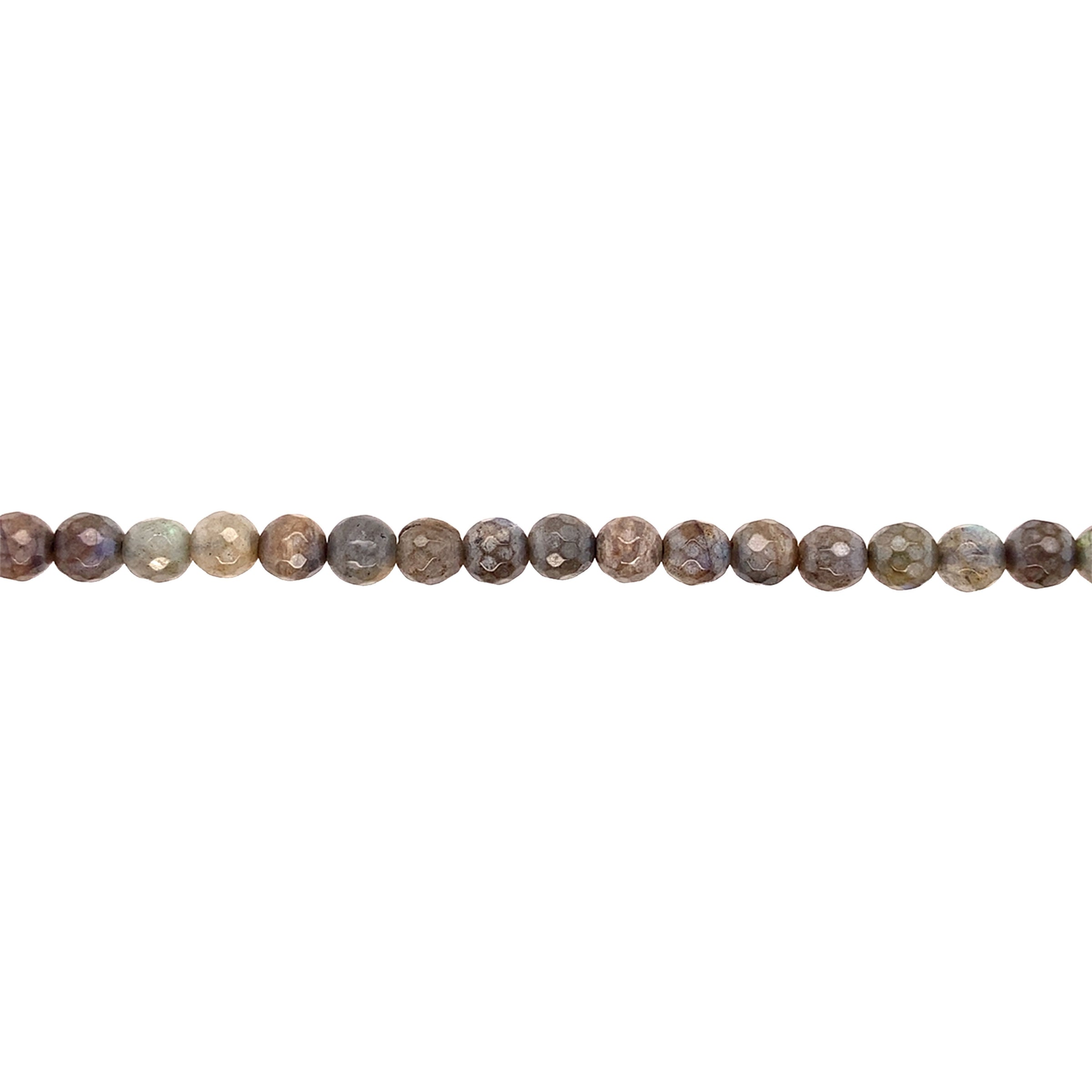 6mm Plated Labradorite - Faceted
