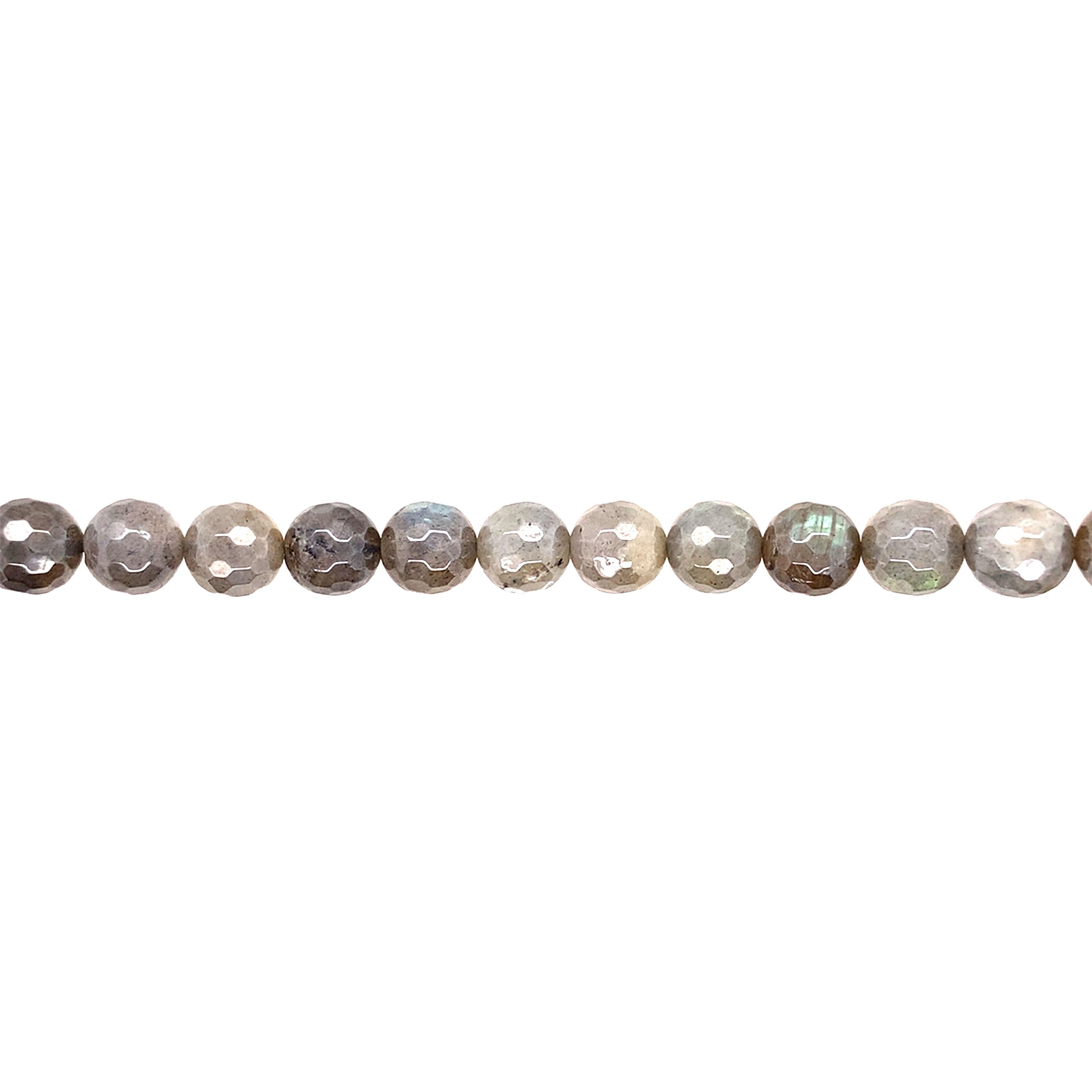 8mm Plated Labradorite - Faceted