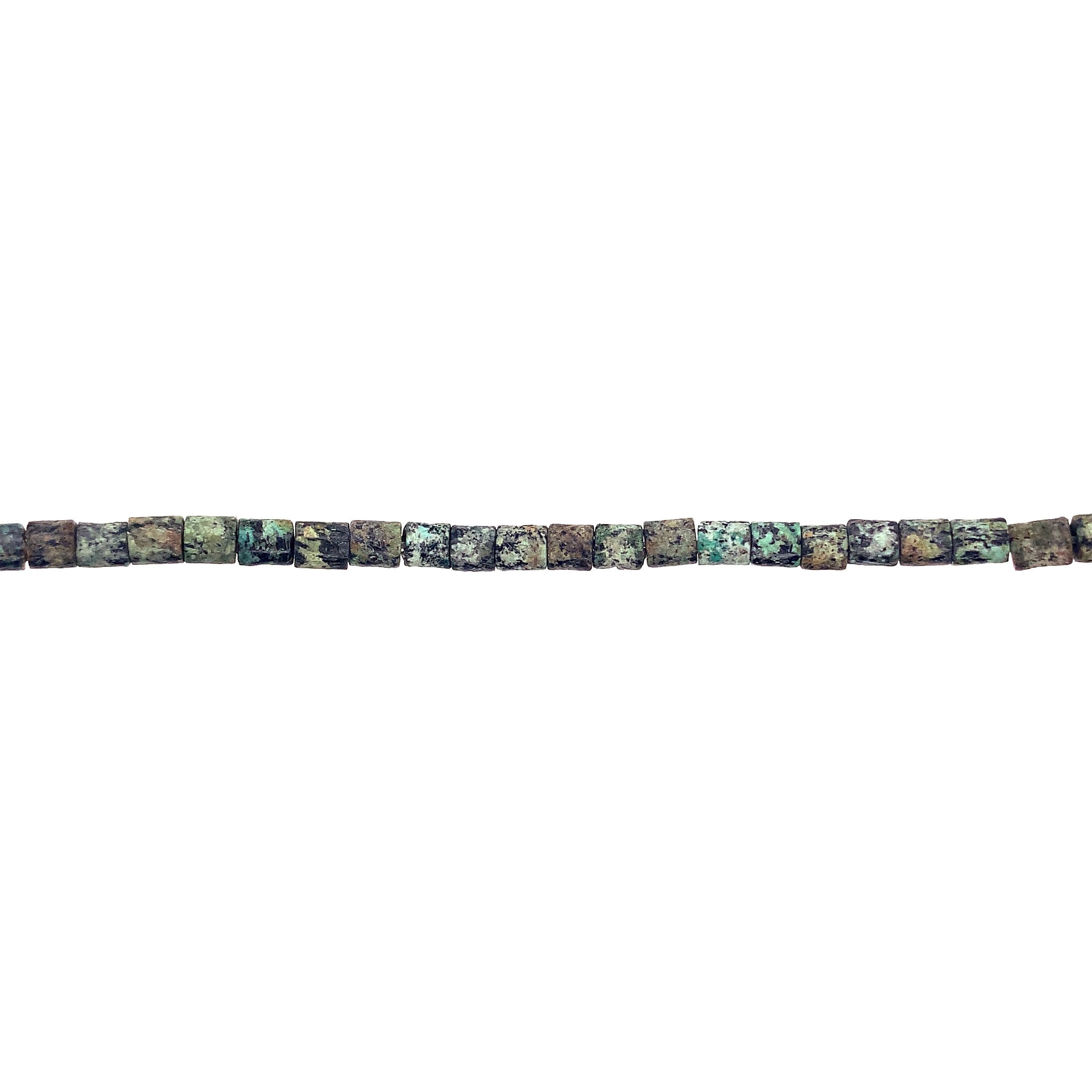 African Turquoise Tube Beads