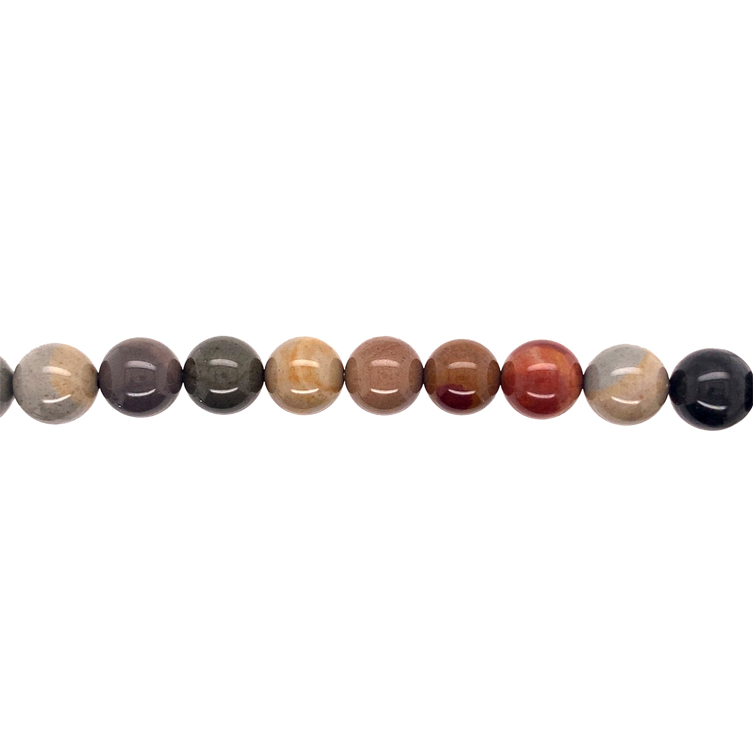 American Picture Jasper Beads 10mm