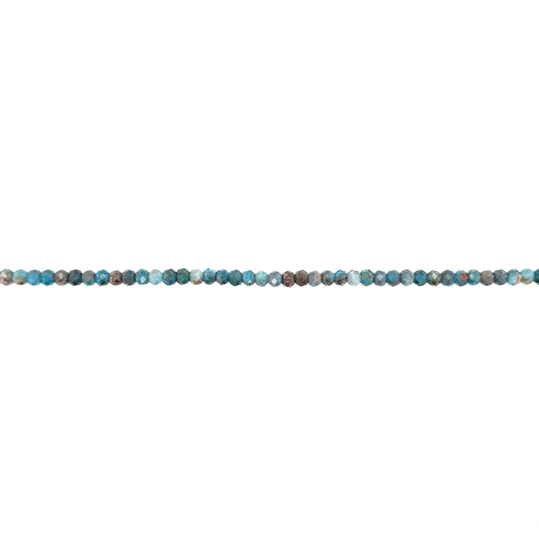 Apatite Faceted Rondelle Beads