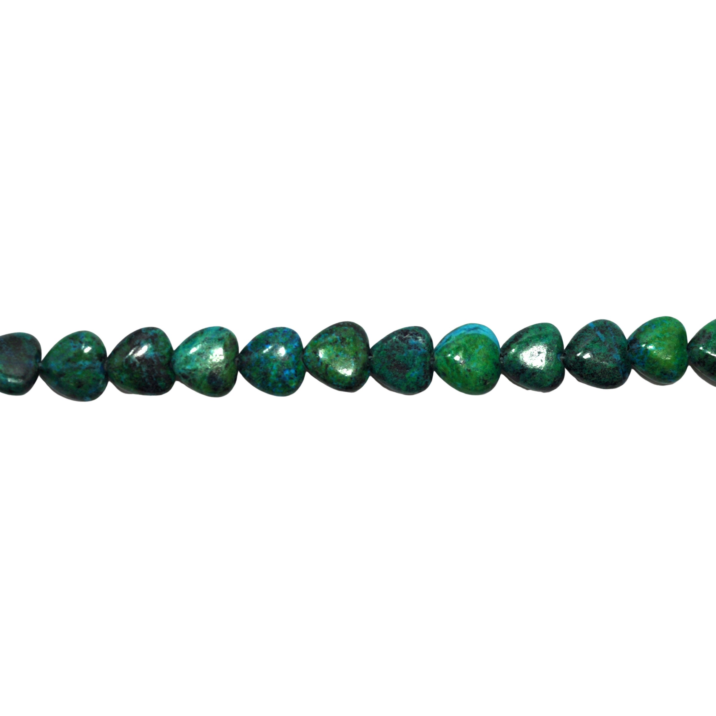 Azurite Heart Shape Beads 16mm