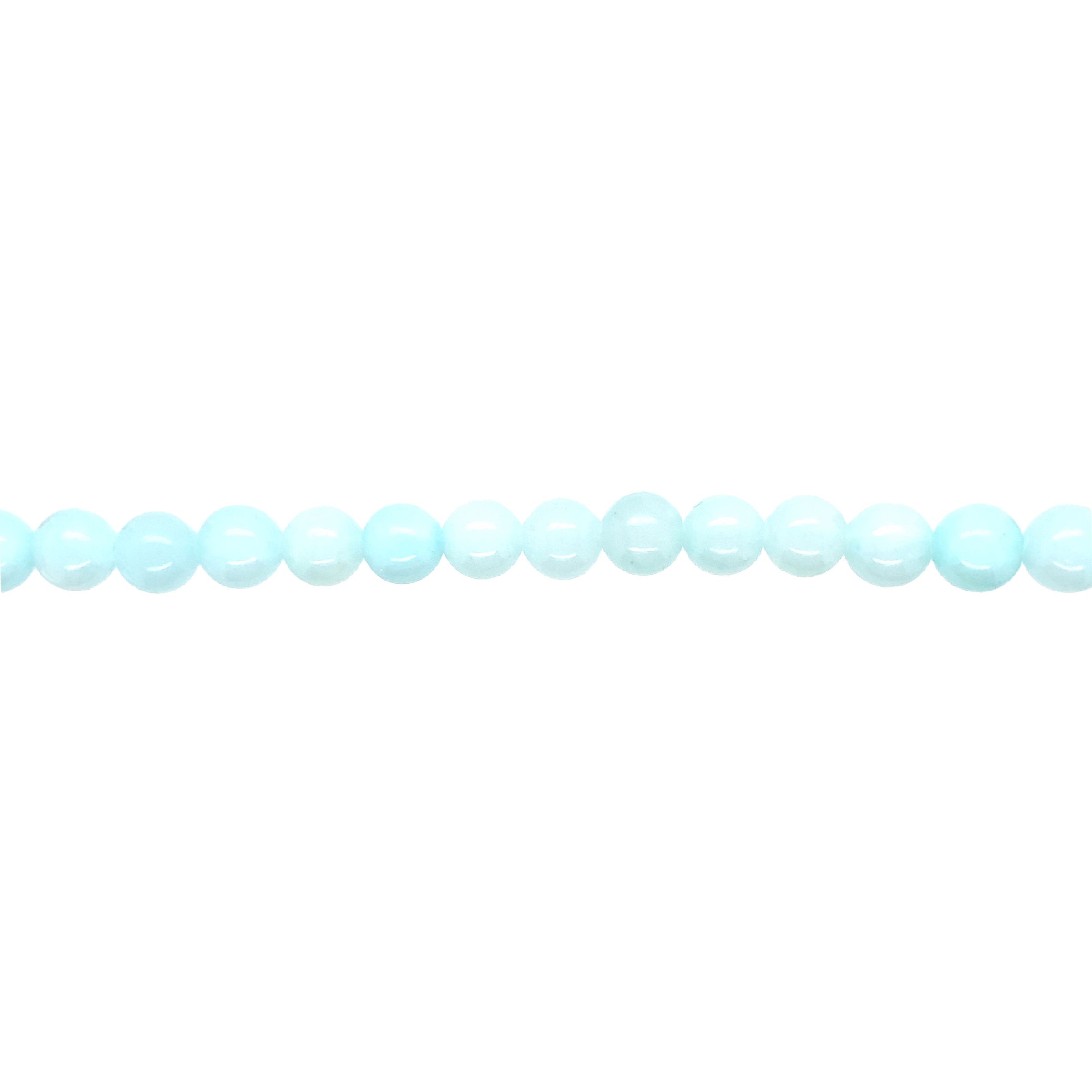 Baby Blue Mashan Jade 8mm - Round