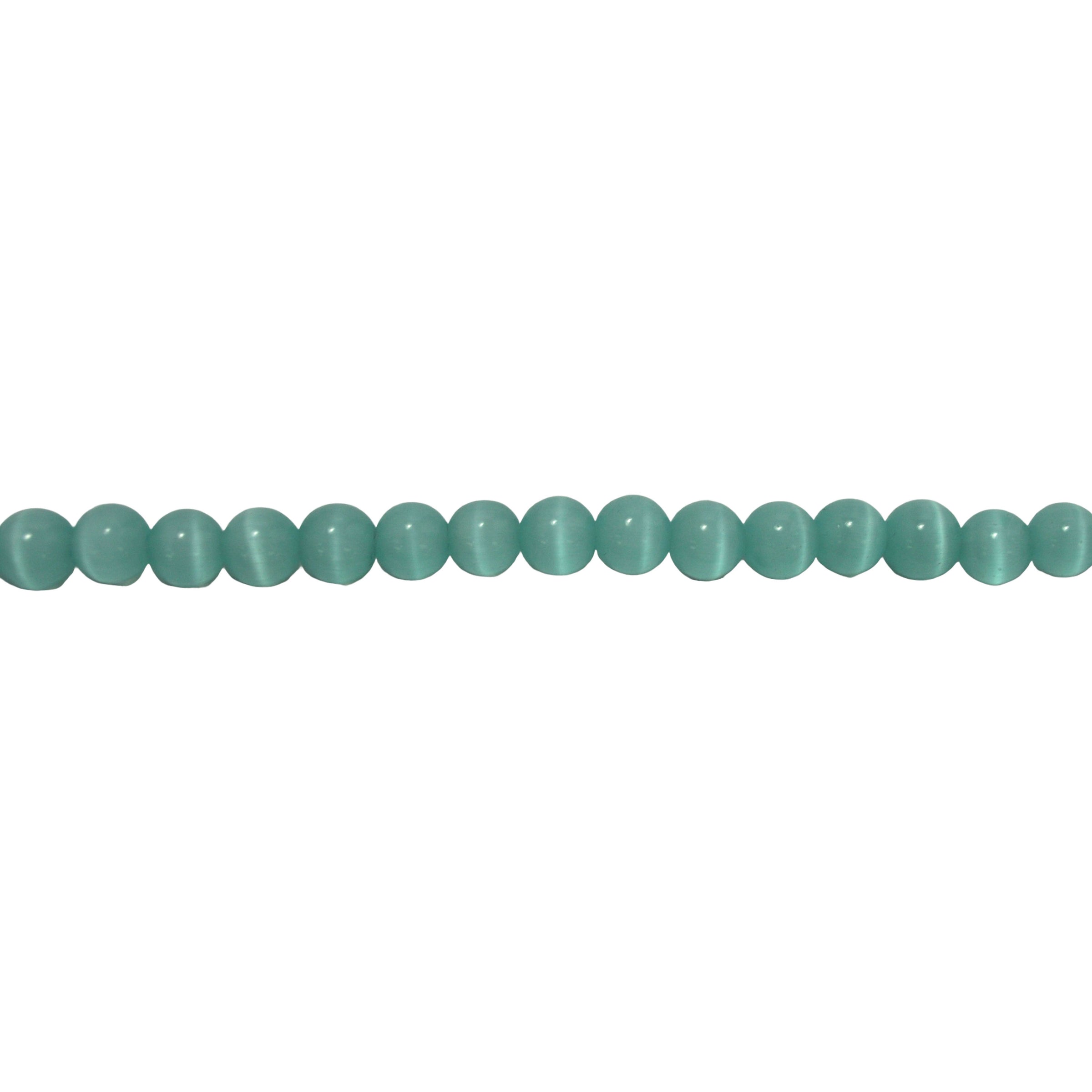 Baby Blue Plated Pyrite 8mm - Round