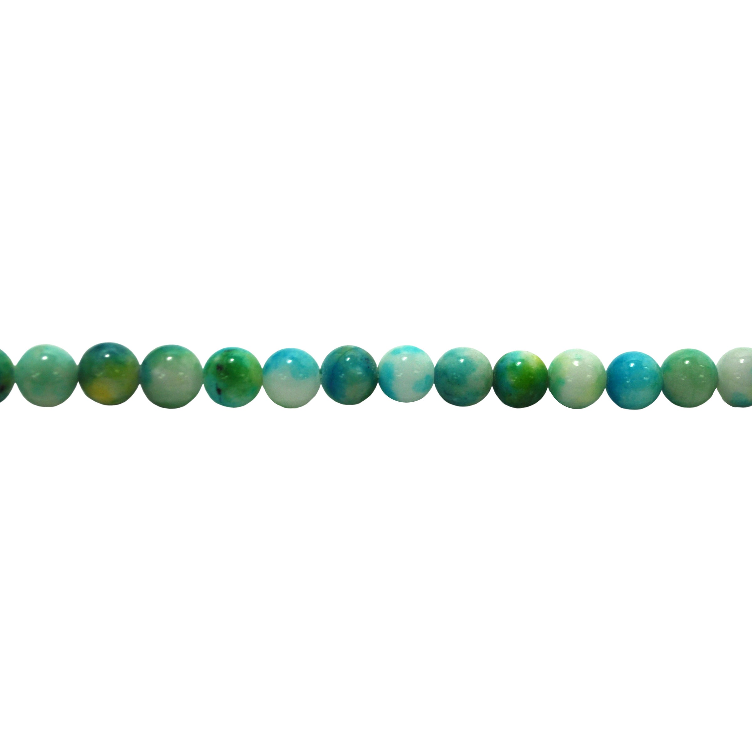 Bahama Blue/Green Mashan Jade - Round 8mm