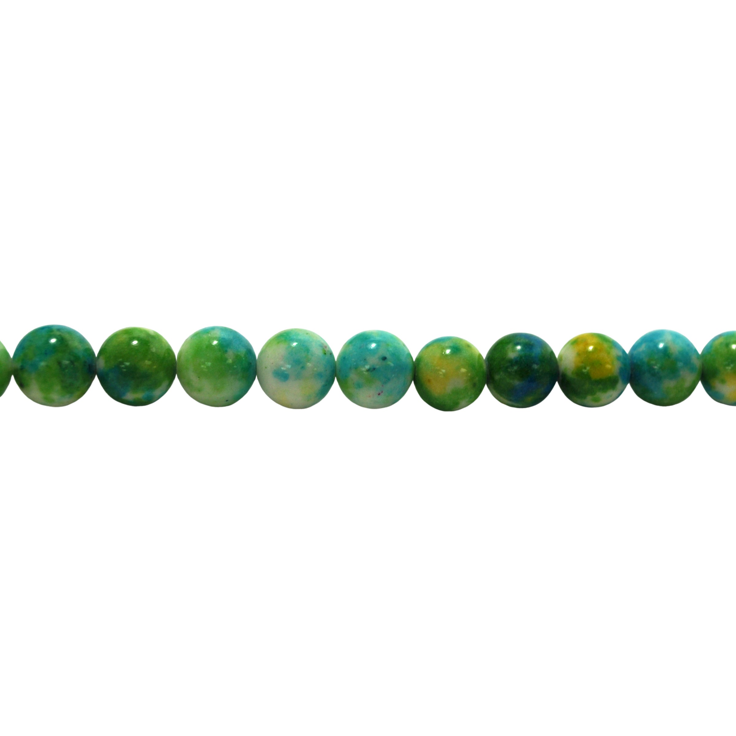 Bahama Blue/Green Mashan Jade 12mm - Round