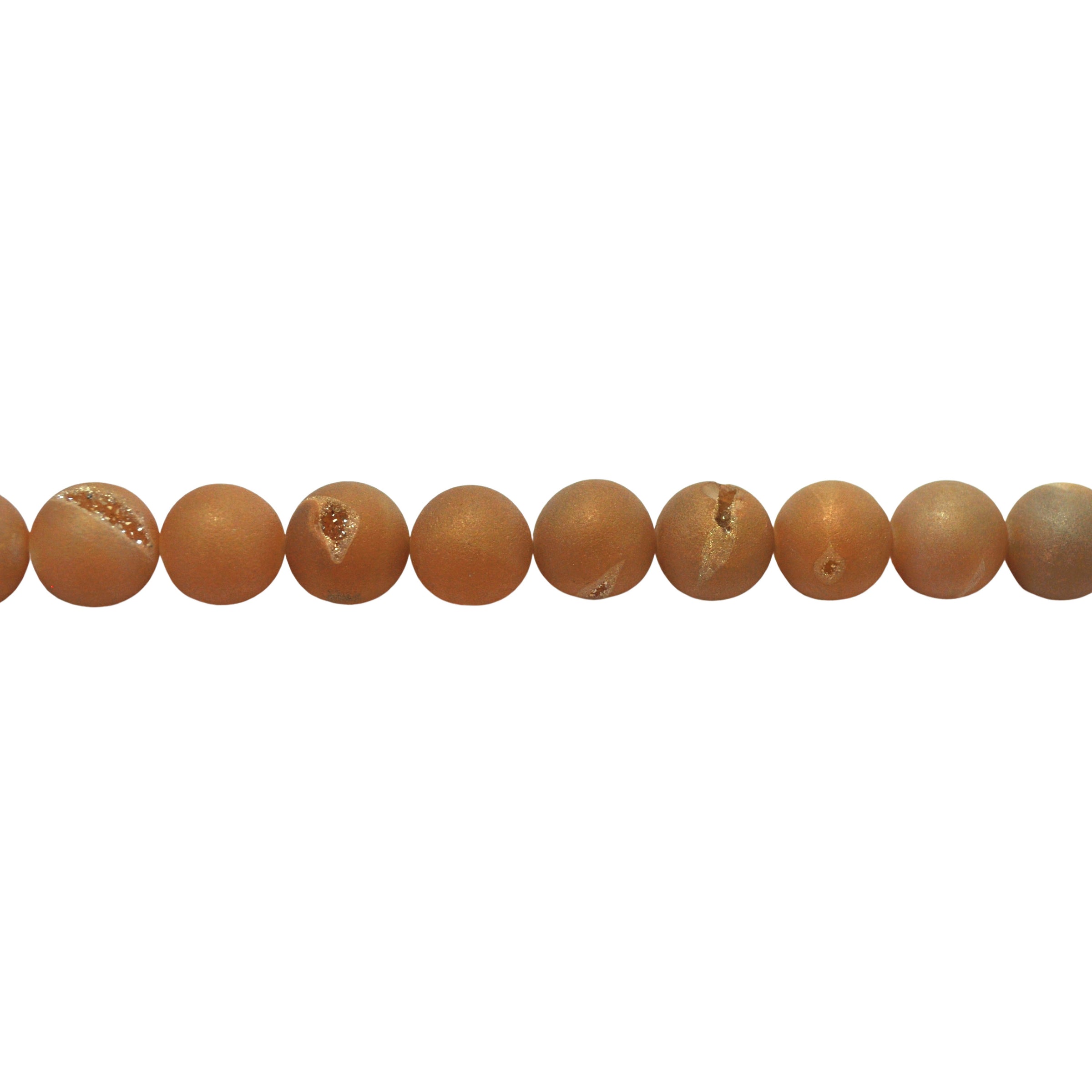 Ballet Pink Druzy Agate Beads 14mm