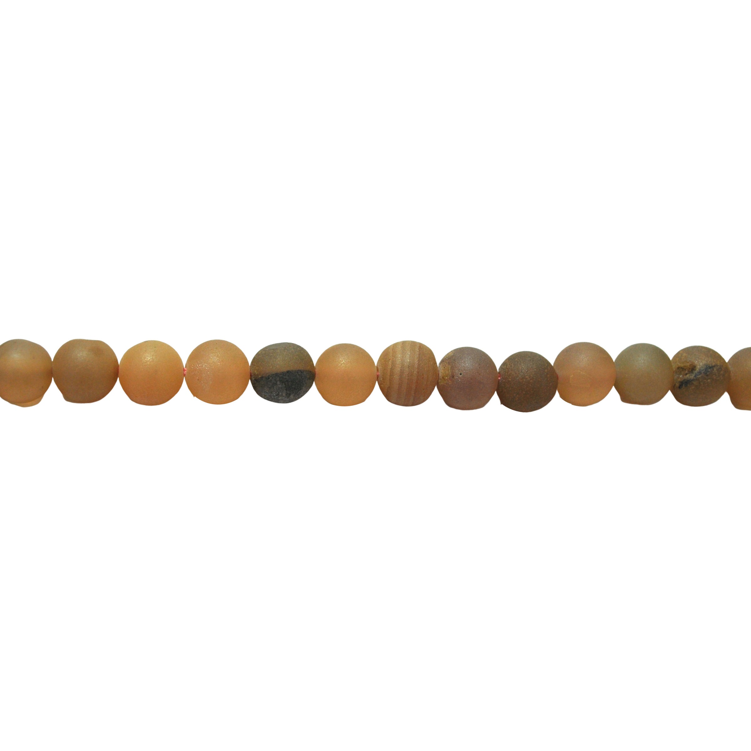Ballet Pink Plated Druzy Agate Round Beads 8mm