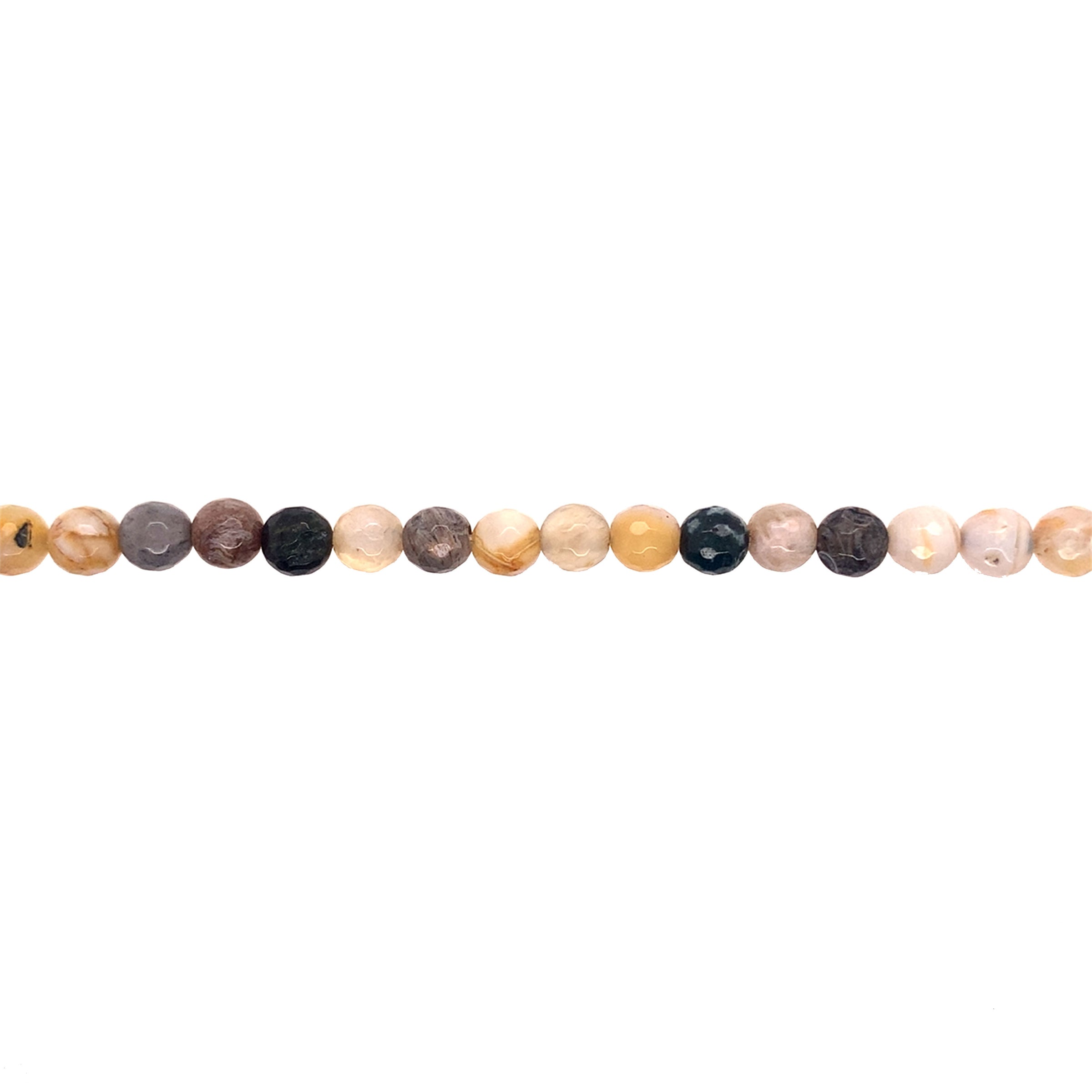 Bamboo Leaf Jasper - Faceted 6mm