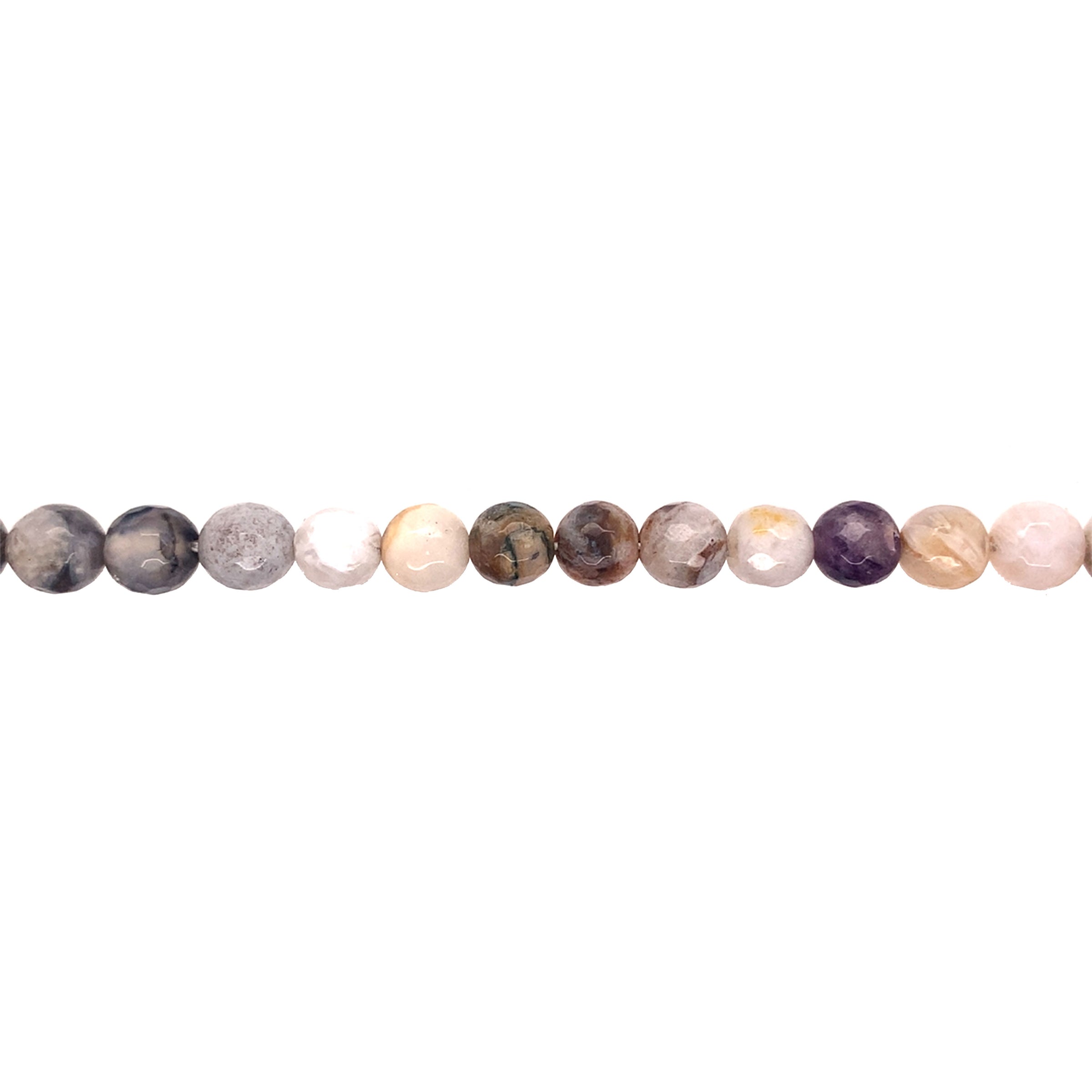 Bamboo Leaf Jasper - Faceted 8mm
