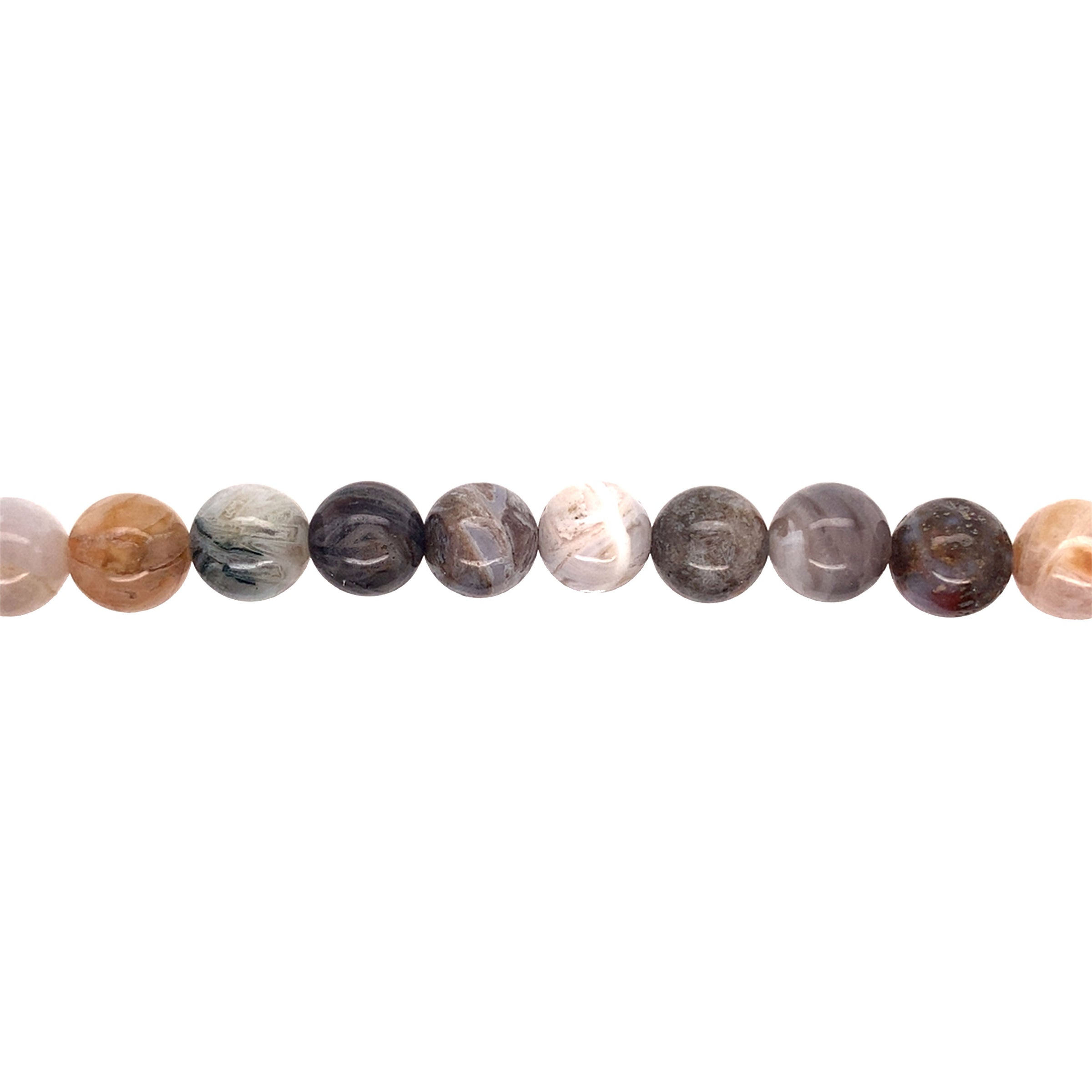 Bamboo Leaf Jasper Beads 12mm