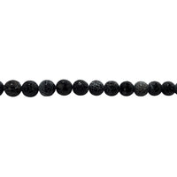 Black Cracked Agate Beads 12mm