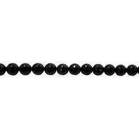 Black Jade Faceted Beads