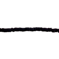 Black Polymer Clay Heishi Beads 6mm