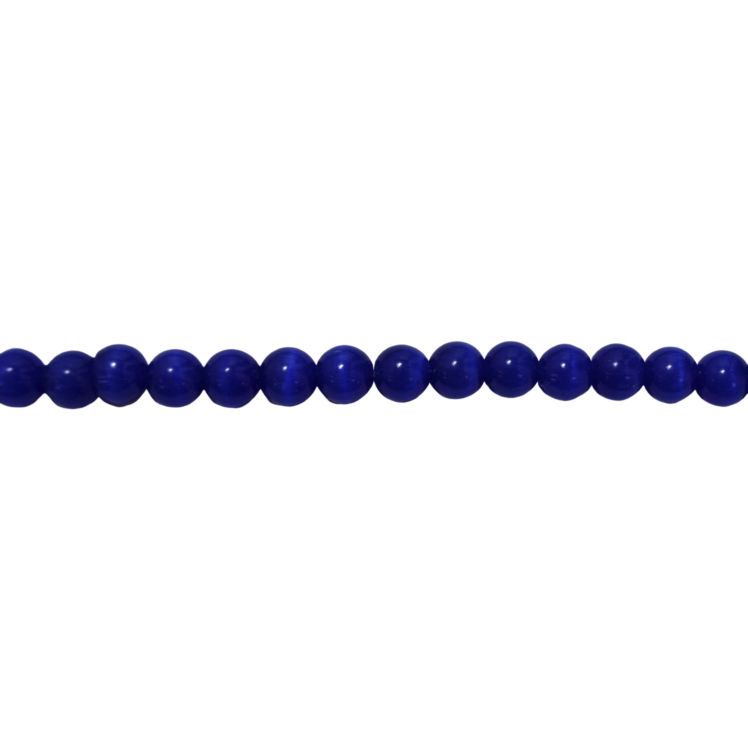 Blue Cats Eye 8mm - Round