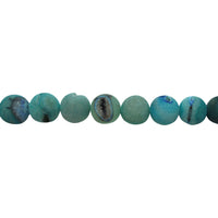 Blue Druzy Agate Beads 16mm