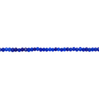 Blue Jade Faceted Rondelle Beads 6mm