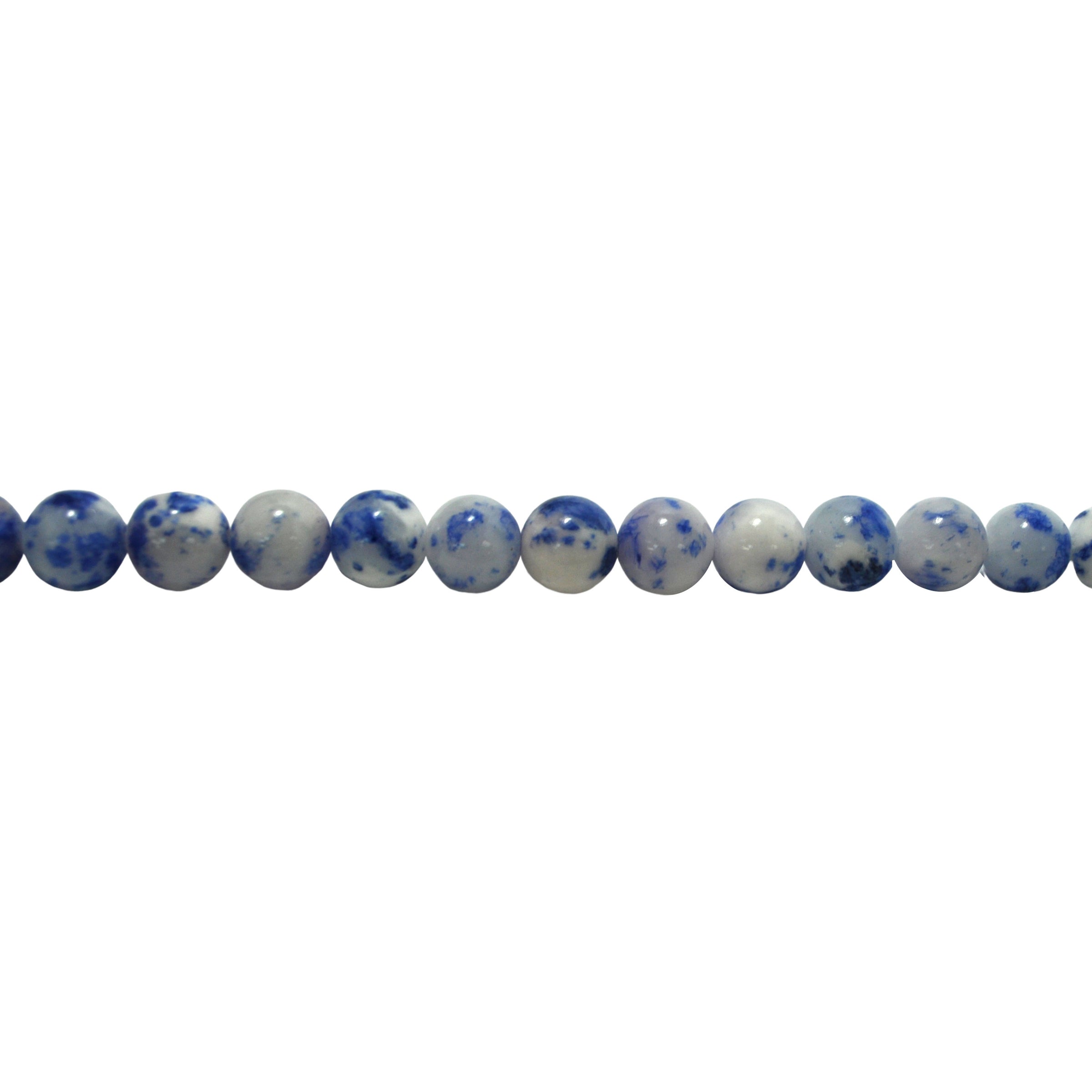 Blue Spot Mashan Jade Round